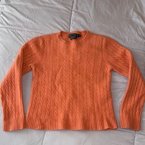 KIDS Ralph Lauren 100% Cashmere Orange Sweater